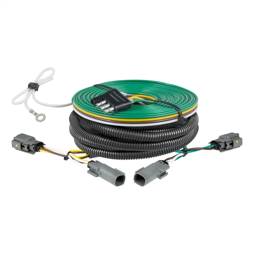 CURT 58989, Custom Towed-Vehicle RV Wiring Harness for Select Ford F-150 with Backup Sensors