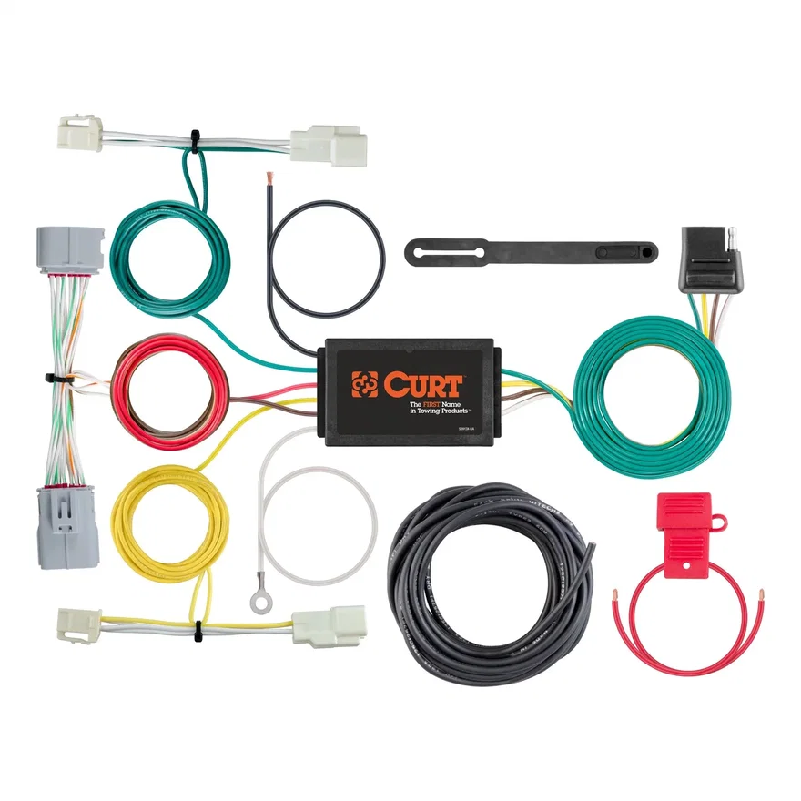 CURT 56353, Custom Wiring Harness; 4-Way Flat Output; Select Toyota Prius