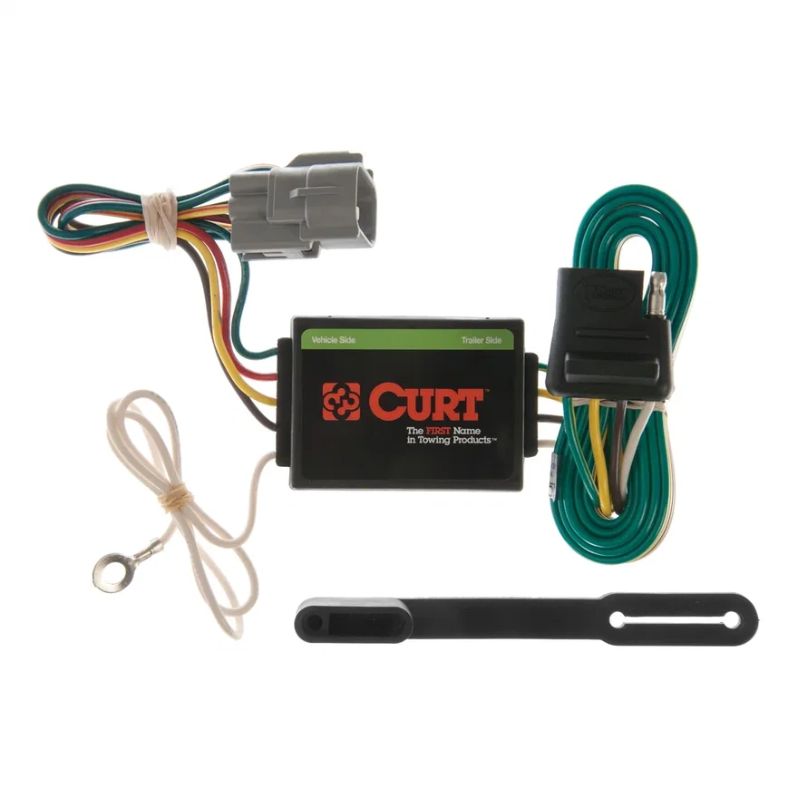 CURT 55365, Custom Wiring Connector; 4-Way Flat; Select Toyota Land Cruiser; Lexus LX470