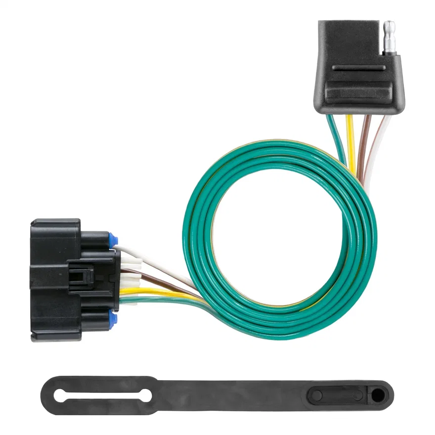 CURT 56394, Custom Wiring Connector; 4-Way Flat Output; Select Chevrolet Traverse