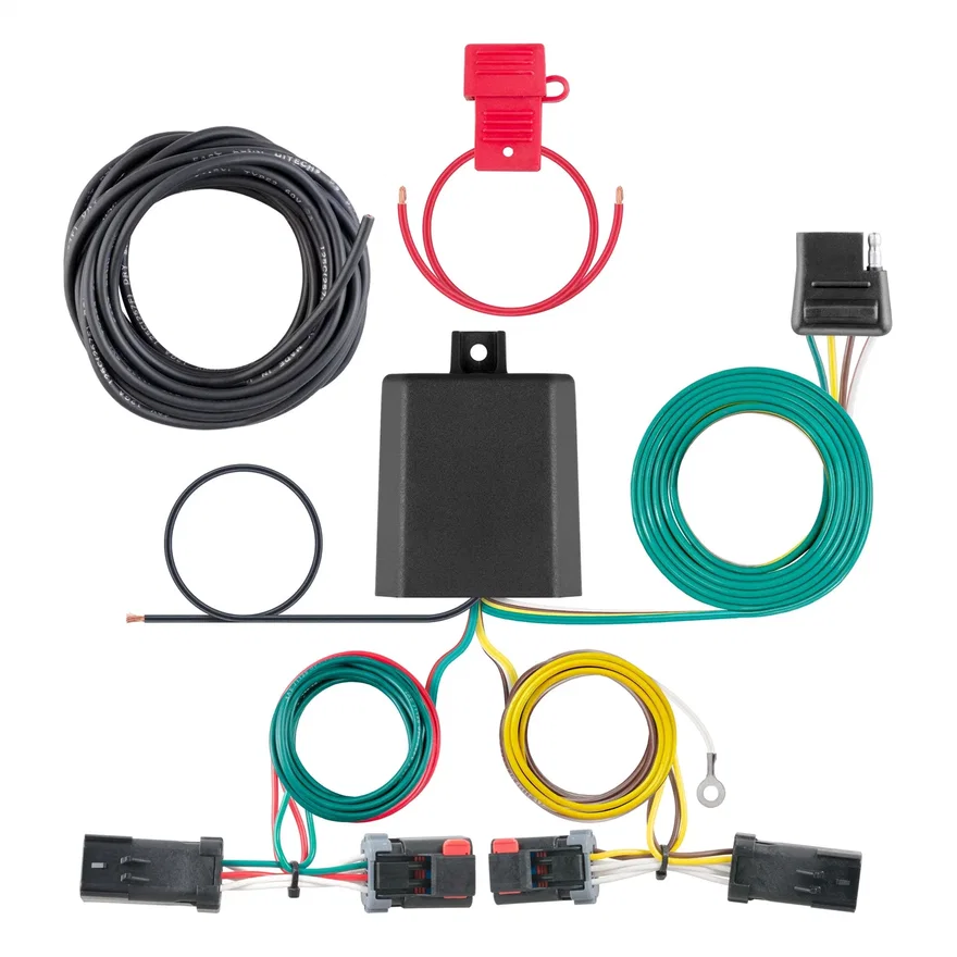 CURT 56344, Custom Wiring Harness; 4-Way Flat Output; Select Jeep Compass