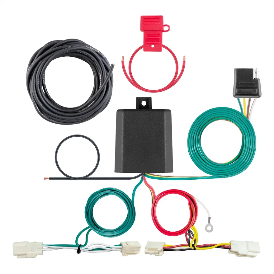CURT 56467, Custom Wiring Harness; 4-Way Flat Output; Select Mitsubishi Outlander