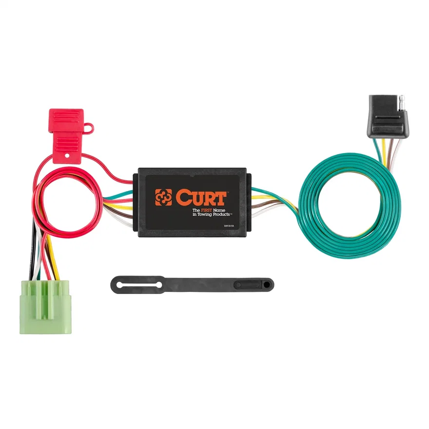 CURT 55369, Custom Wiring Connector; 4-Way Flat Output; Select Jeep Grand Cherokee