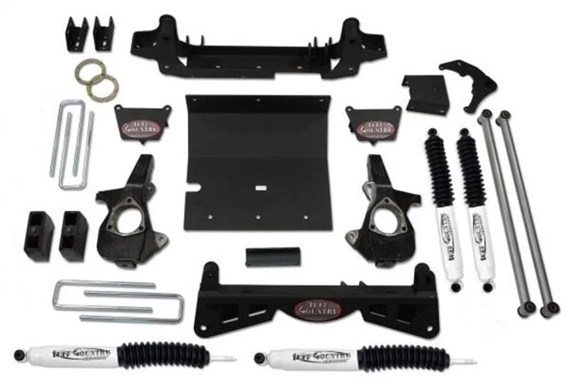 Tuff Country 16994KN, 01-06 Silverado 3500 4X4 6in Lift Kit (w/3pc Sub Frm incl. Dually Models SX8000)