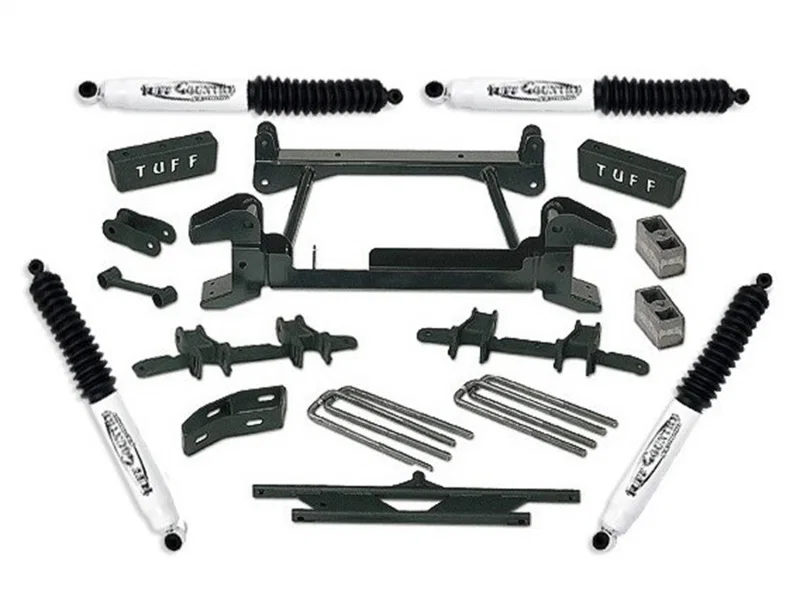 Tuff Country 14843KN, 94-98 Chevy Tahoe 1500 (4 door) 4x4 4in Lift Kit (SX8000 Shocks)
