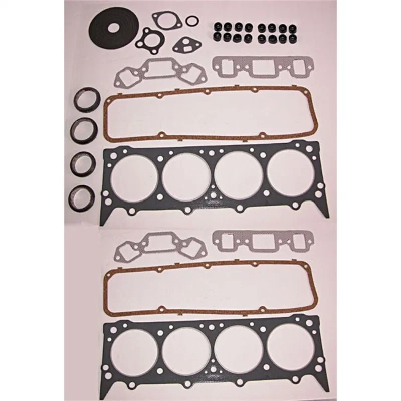 OMIX 17441.11, Upper Engine Gasket Set V8 73-91 Jeep CJ & SJ