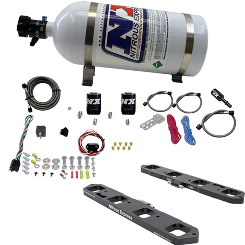 Nitrous Express 20958-10, Dodge/Ram 5.7L/6.1L/6.4L Hemi Direct Port Plate System w/10lb Bottle