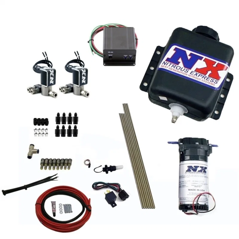 Nitrous Express 15127H, Direct Port Water Injection 8 Cyl Stage 2 w/Hardlines