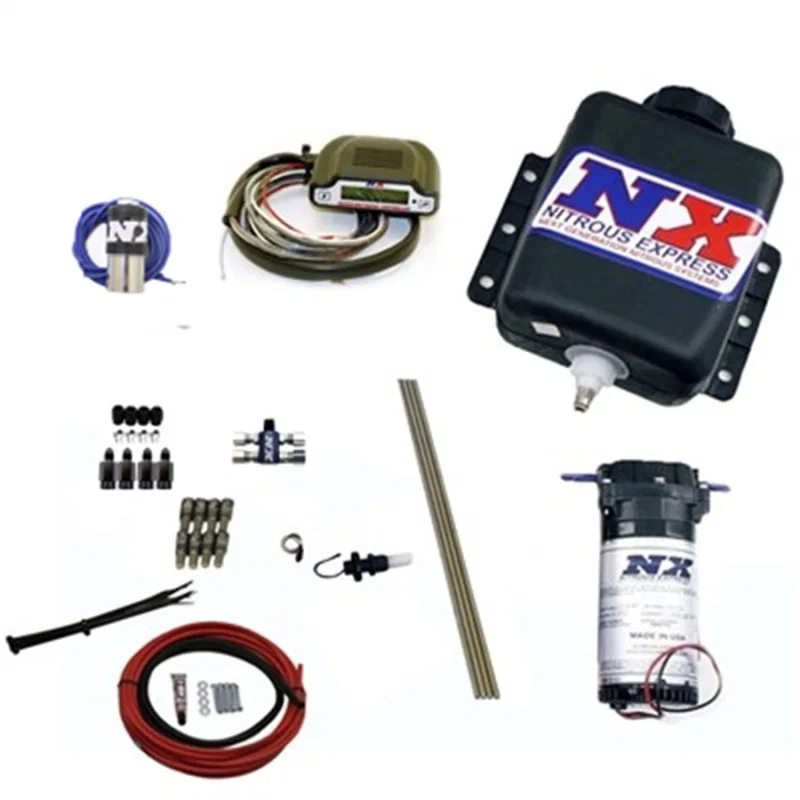 Nitrous Express 15130H, Direct Port Water Injection 4 Cyl Stage 3 w/Hardlines