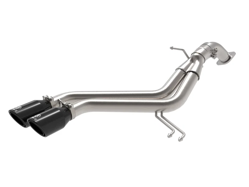 aFe 49-37019-B, Takeda 13-17 Hyundai Veloster L4-1.6L 2-1/2in 304 SS Axle-Back Exhaust w/ Black Tips