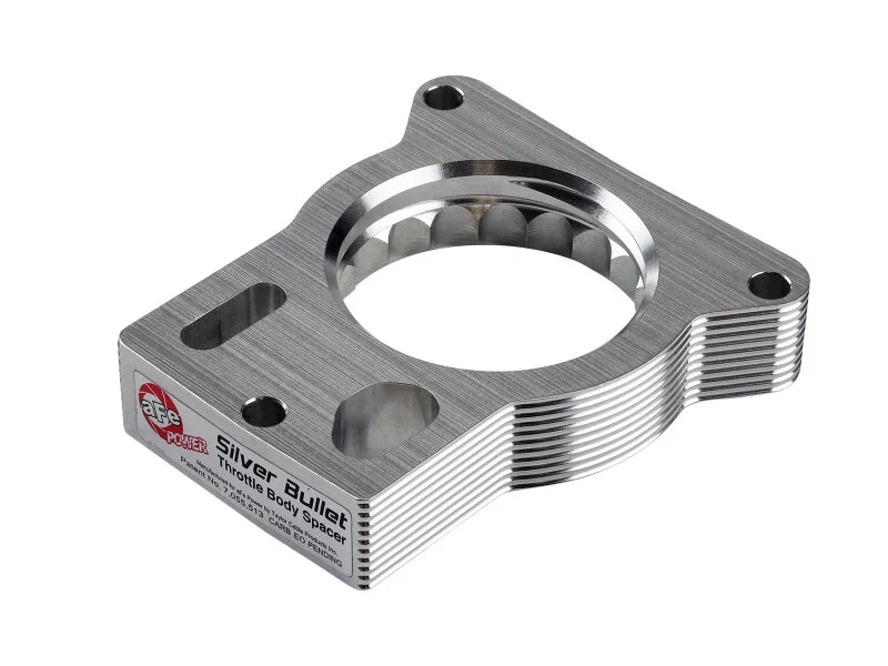 aFe 46-34021, Silver Bullet Throttle Body Spacer GM Trucks 2500/3500 96-00 V8-7.4L/01-07 V8-8.1L