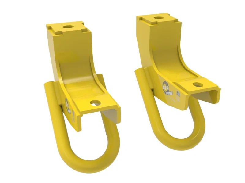 aFe 450-72T001-Y, Toyota Tundra 2022 V6-3.5L (tt) Front Tow Hook Yellow