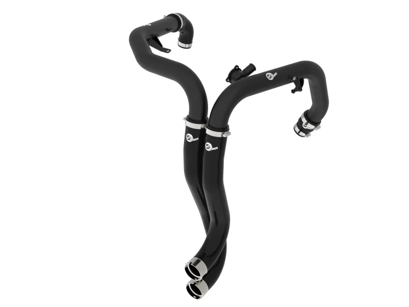 aFe 46-20758-B, 22-24 Ford Bronco Raptor BladeRunner 2-1/4in Aluminum Hot Charge Pipe Black