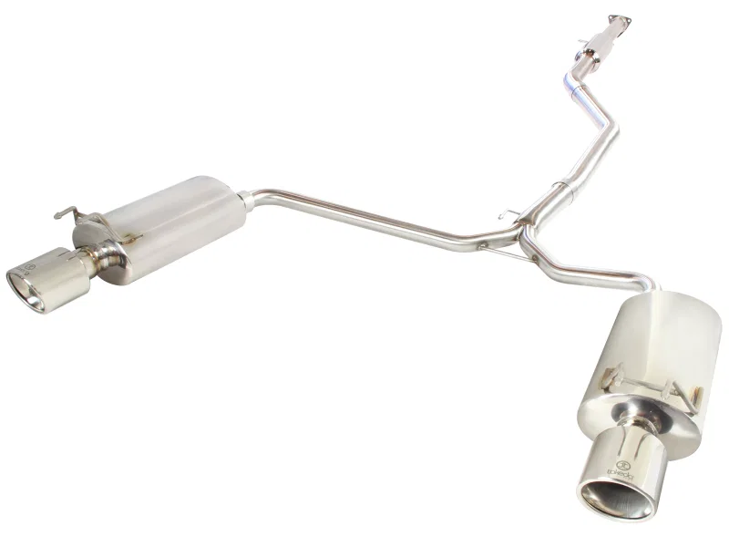 aFe 49-36605, Takeda Exhaust 304SS Dual Cat-Back w/ Polished Tips 13-17 Honda Accord LX/EX/EX-L Sedan L4 2.4L