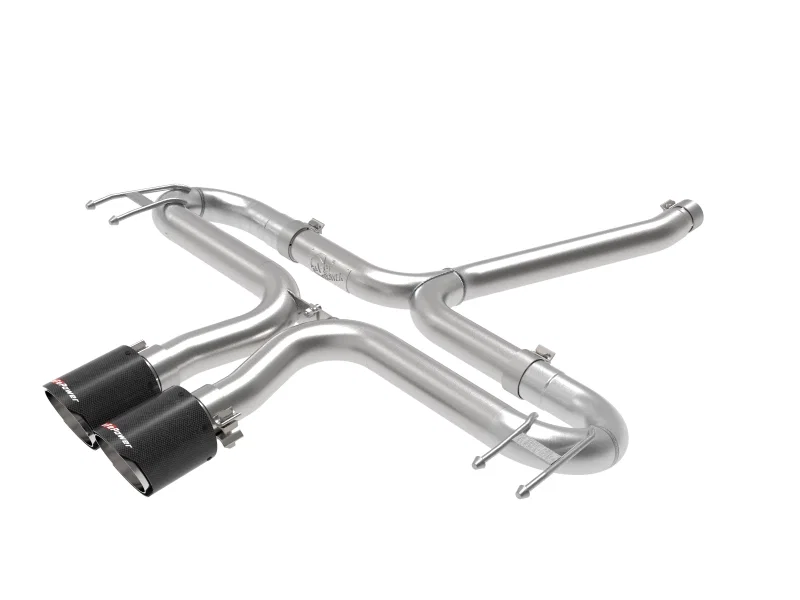 aFe 49-36625-C, Takeda 2-1/2in 304 SS Axle-Back Exhaust w/Carbon Tips 17-20 Honda Civic Sport L4-1.5L (t)