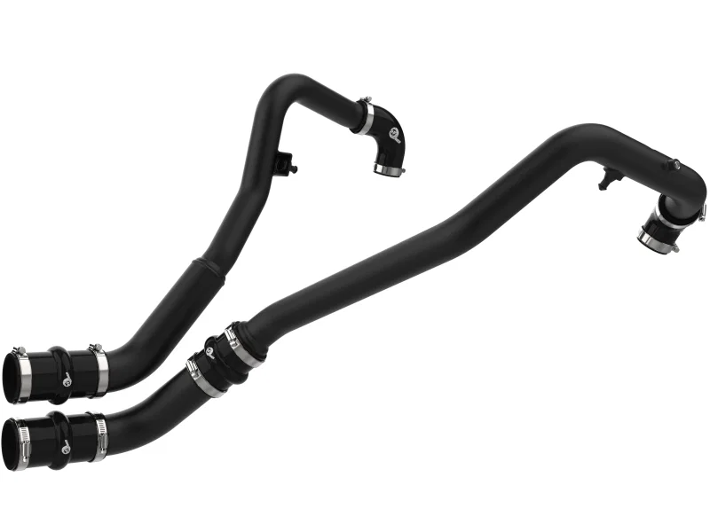 aFe 46-20788-B, BladeRunner 2in to 2-1/2in Aluminum Hot Charge Pipe Black Ford F-150 24-26 V6-2.7L (tt)