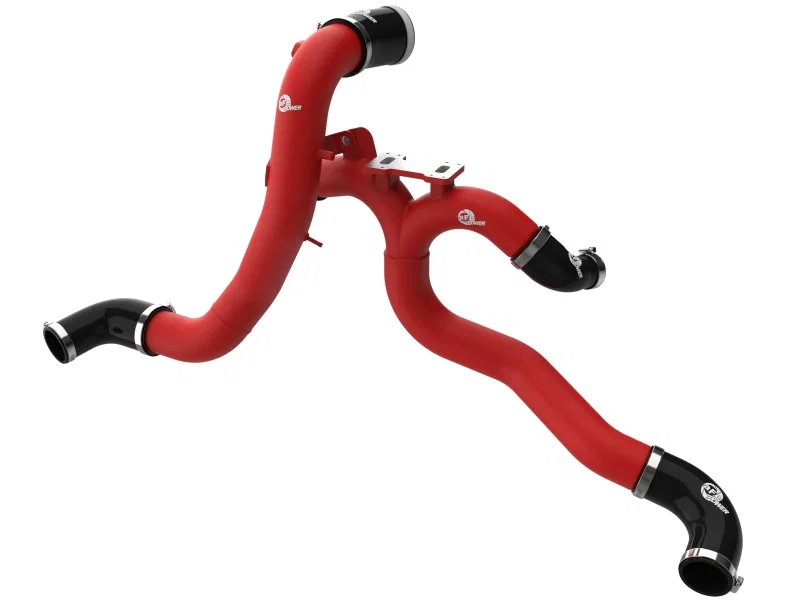 aFe 46-20804-R, 19-26 Genesis G70 V6 3.3L (tt) BladeRunner Aluminum Hot/Cold Charge Pipe Kit - Black