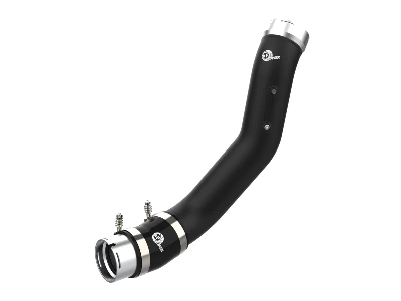 aFe 46-20709-B, 2024 GM Diesel Trucks V8 6.6L L5P BladeRunner 3.5in Aluminum Cold Charge Pipe - Black