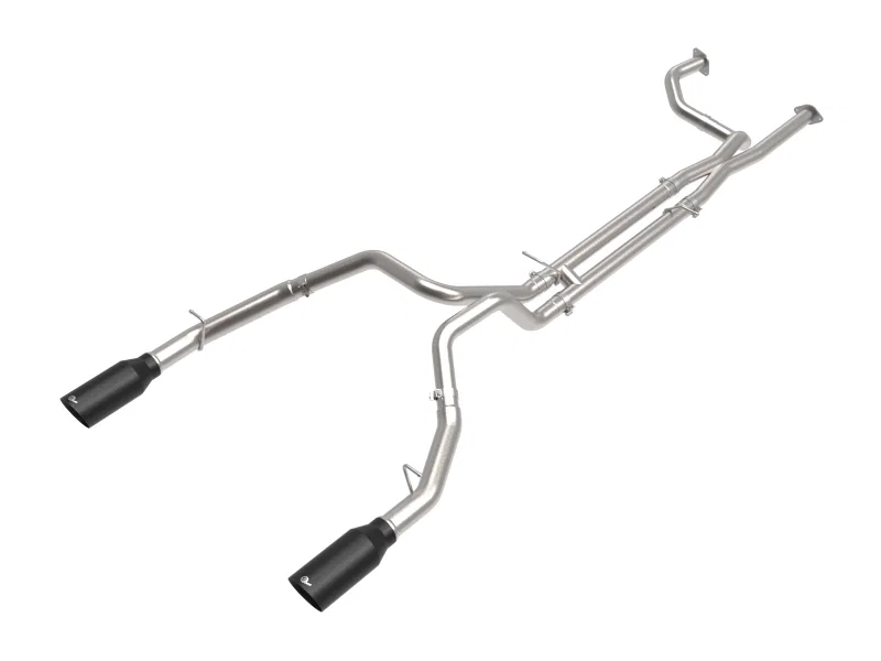aFe 49-32084-B, Vulcan Series 3in 304SS Cat-Back Exhaust 21+ Ram 1500 TRX V8-6.2L w/ Black Tips