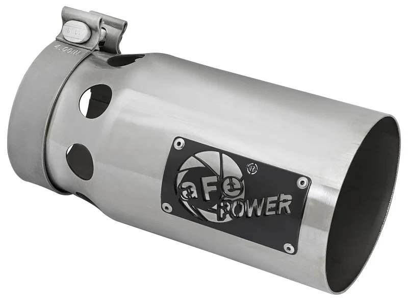 aFe 49T40501-P10, Rebel XD Series Universal Exhaust Tip 4 IN Inlet x 5 IN Outlet x 10 IN L- Polished Tip