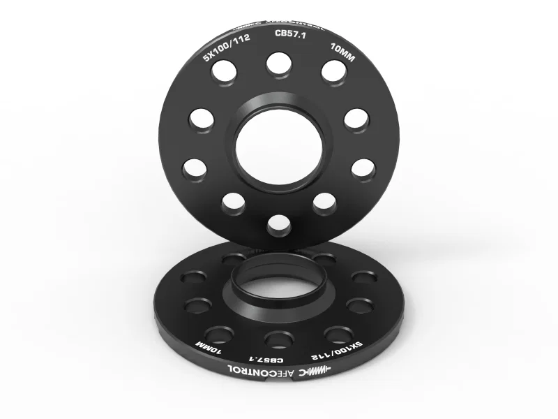 aFe 610-611001-B, CONTROL Billet Aluminum Wheel Spacers 5x100/112 CB57.1 10mm - Volkswagen/Audi