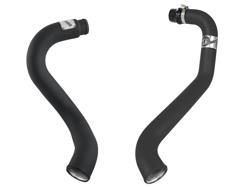aFe 46-20045, BladeRunner 3in Black Intercooler Hot Cold Side Tubes Combo 02-04 GM Diesel Trucks 6.6L V8 (td)
