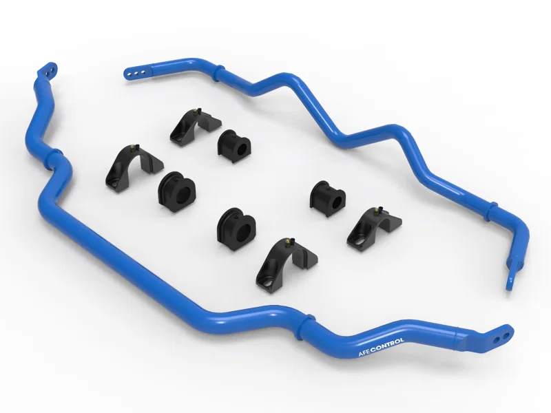 aFe 440-711001-L, 16-21 Infiniti Q50/Q60 3.0L (tt) Front and Rear Sway Bar Set Blue