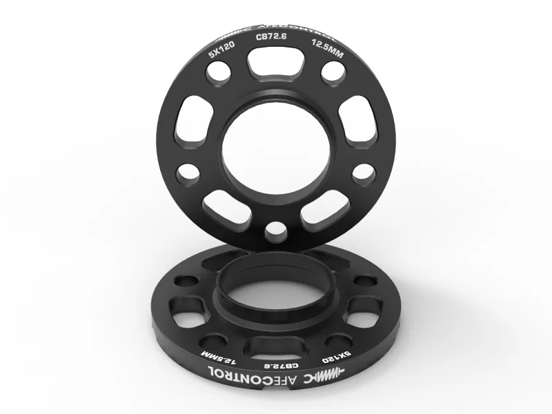 aFe 610-502001-B, CONTROL Billet Aluminum Wheel Spacers 5x120 CB72.6 12.5mm - BMW