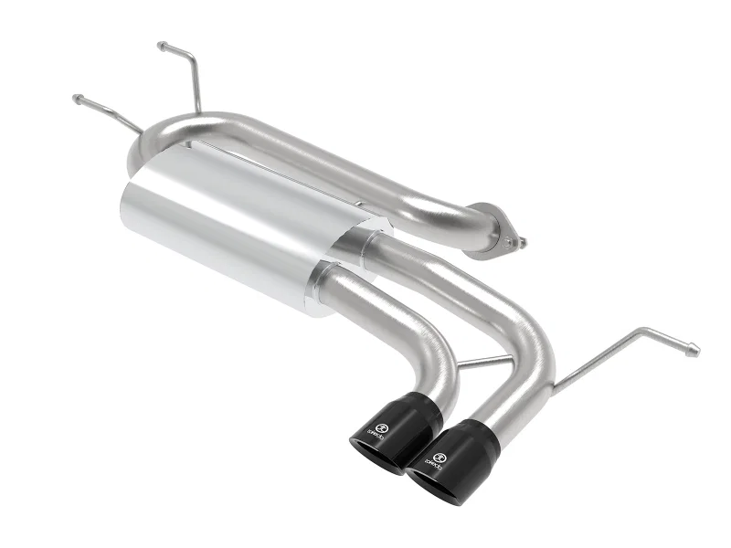 aFe 49-37004-B, Takeda 2-1/2in 304 SS Axle-Back Exhaust w/ Black Tip 16-19 Mazda Miata L4 2.0L