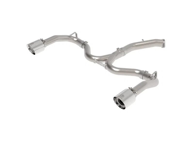 aFe 49-37037-P, Takeda 20-21 Kia Forte GT 1.6L (t) 3in to 2.5in SS Axle-Back Exhaust System w/ Polished Tips