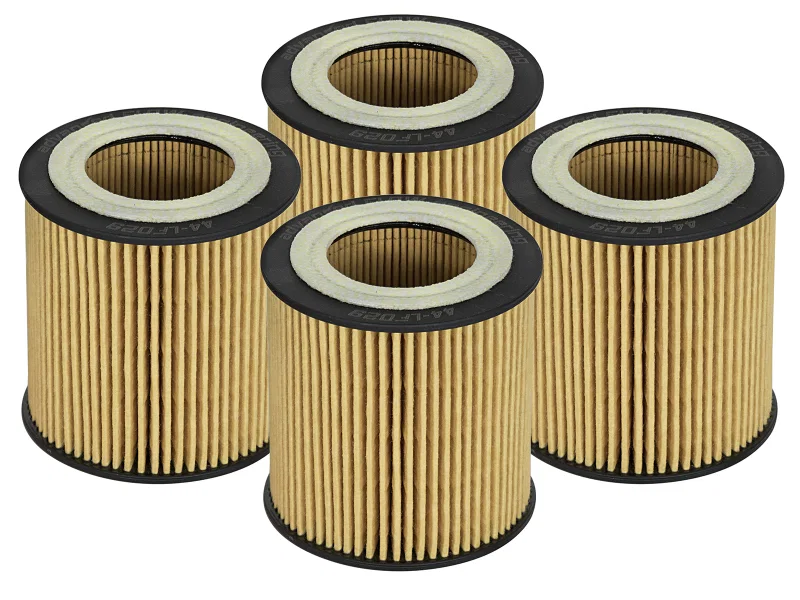 aFe 44-LF029-MB, Pro GUARD D2 Oil Filter 06-19 BMW Gas Cars L6-3.0T N54/55 - 4 Pack