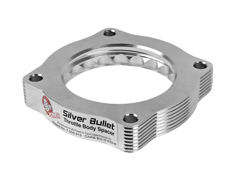 aFe 46-31002, Silver Bullet Throttle Body Spacers TBS BMW 335i (N54) 07-11 135i/535i 08-10 L6-3.0L (tt)