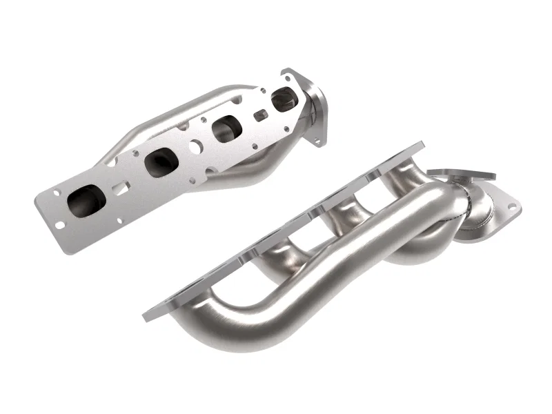 aFe 48-32029, Power Twisted Steel 304SS Shorty Header 19-21 Ram 2500/3500 V8-6.4L