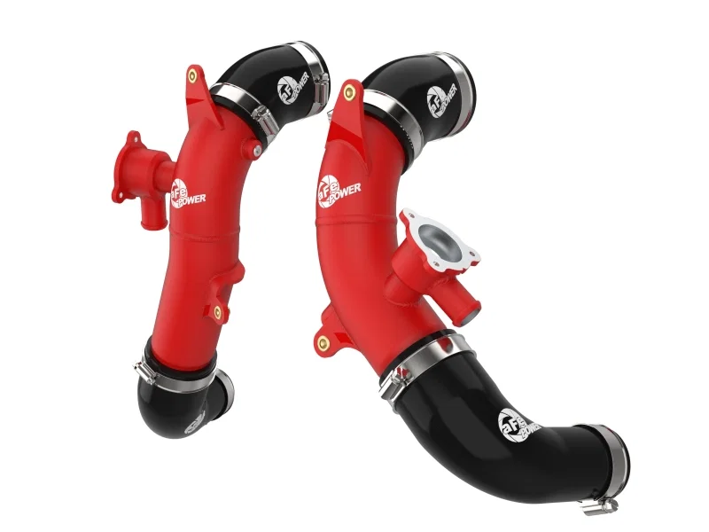 aFe 46-20558-R, 2022 Toyota Land Cruiser (J300) V6-3.5L (tt) BladeRunner 2.5in Aluminum Hot Charge Pipe - Red