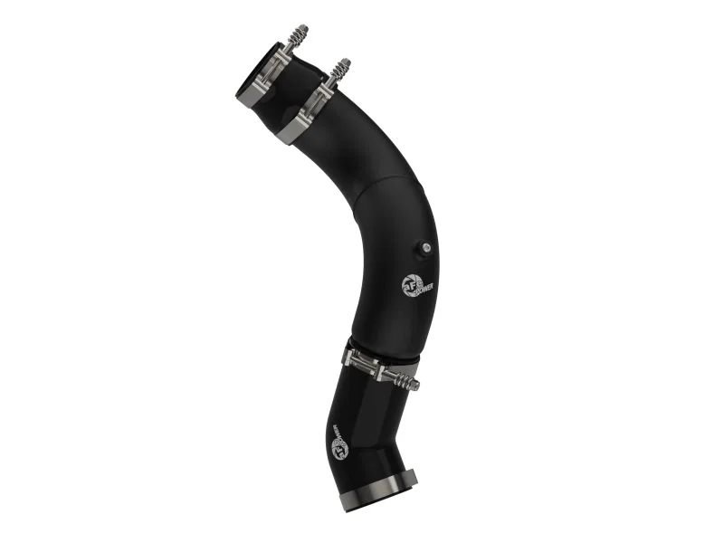aFe 46-20819-B, BladeRunner 3-1/2in Aluminum Cold Charge Pipe Black RAM Diesel Trucks 25-26 L6-6.7L (td)