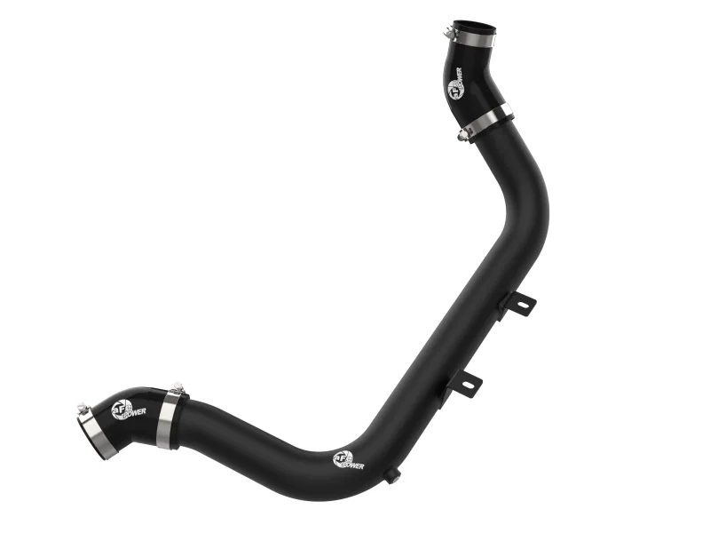 aFe 46-20638-B, BladeRunner 2-1/4 IN Aluminum Hot Charge Pipe Black 17-20 Hyundai Elantra GT L4-1.6L (t)