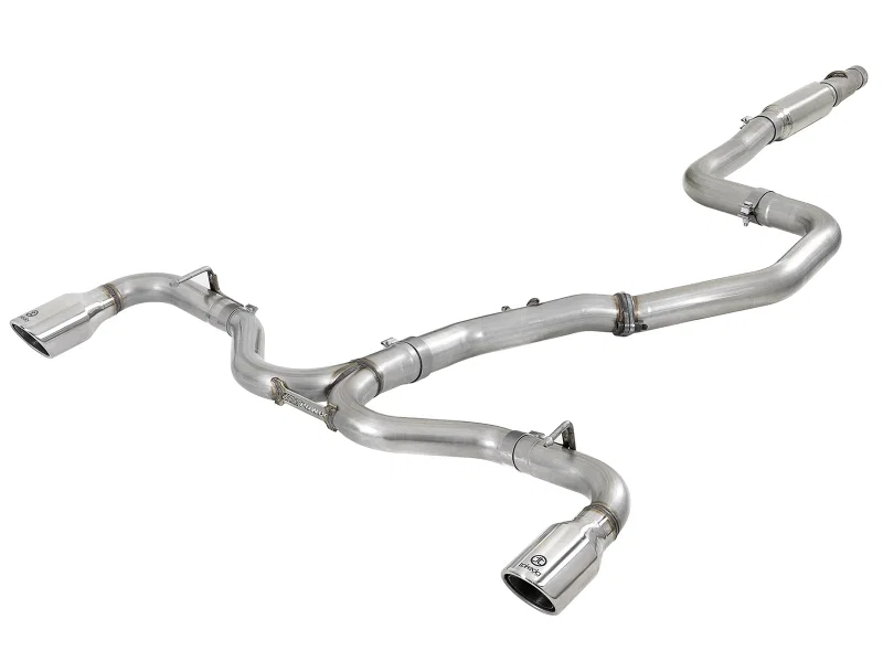 aFe 49-37003-1P, Takeda 3-2.5in 304 SS Cat-Back Exh Sys w/Polished Tips 2018 Hyundai Elantra GT Sport I4-1.6L (t)