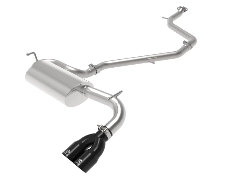 aFe 49-36044-B, Takeda 18-21 Toyota C-HR 2.0L 2.5in 304 Stainless Steel Cat-Back Exhaust w/ Black Tip