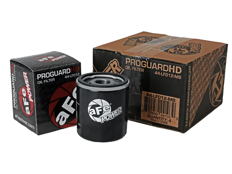 aFe 44-LF012-MB, Pro GUARD D2 Oil Filter 07-14 GM Trucks V8 4.8L/5.3L/6.0L/6.2L (4 Pack)