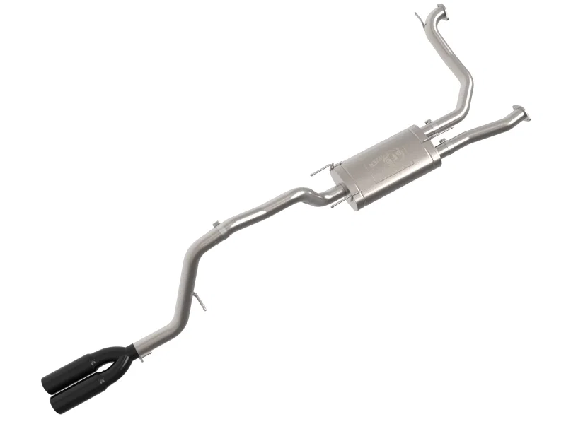 aFe 49-36143-B, Vulcan Series 3in Stainless Steel Cat-Back Exhaust w/ Black Tip Nissan Armada 25-26 V6-3.5L (tt)