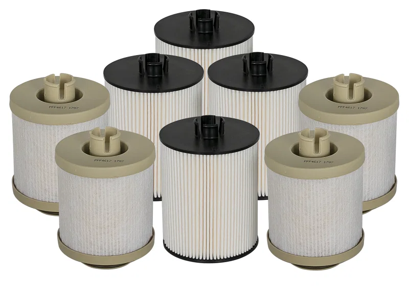 aFe 44-FF013-MB, Pro GUARD D2 Fuel Filter 08-10 Ford Diesel Trucks V8 6.4L (td) (4 Pack)