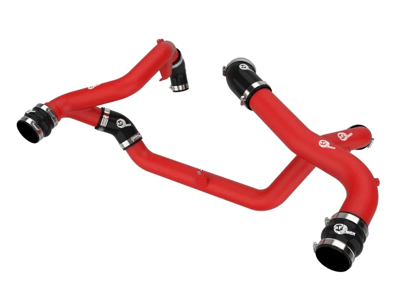 aFe 46-20674-R, 22-23 Ford Explorer BladeRunner Aluminum Hot and Cold Charge Pipe Kit - Red