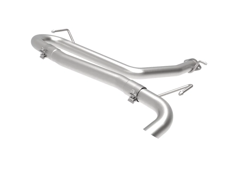 aFe 49-37017NM, Takeda 2-1/2in 304 SS Axle-Back Exhaust (No Muffler) 18-21 Hyundai Kona L4 1.6L (t)