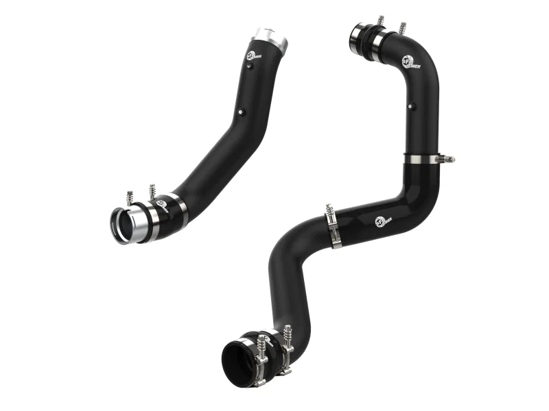 aFe 46-20444-B, BladeRunner Black 3in Aluminum Charge Pipe Kit 20-21 GM Diesel Trucks V8-6.6L (td) L5P