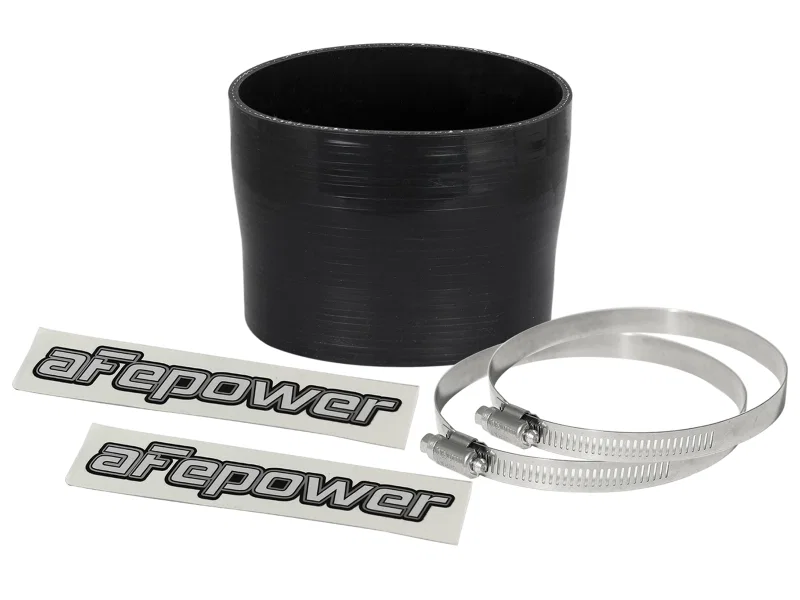 aFe 59-00086, Magnum FORCE (3-3/4in ID to 3-1/2in ID x 3in L) Straight Reducing Coupler - Black
