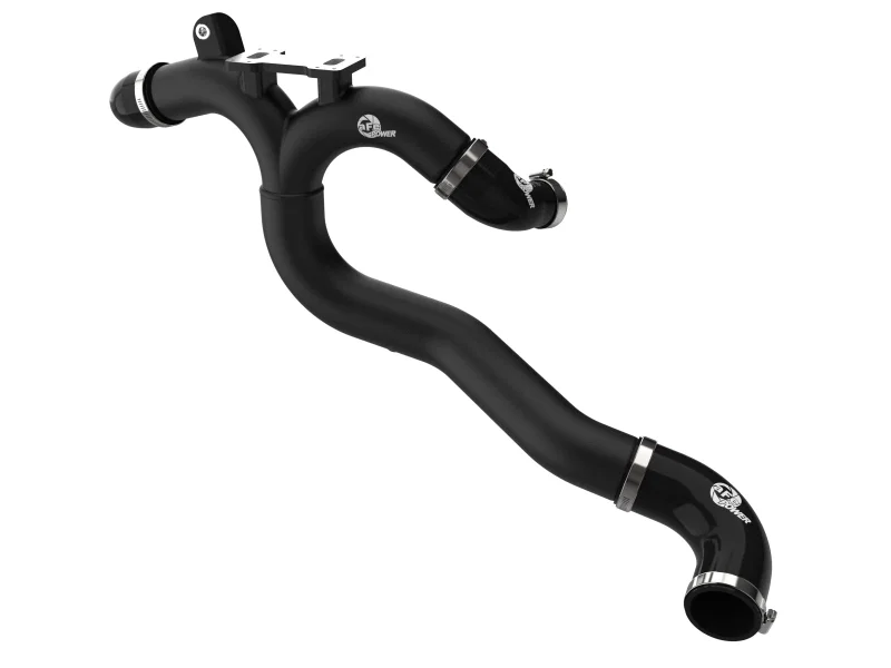 aFe 46-20808-B, 19-26 Genesis G70 V6 3.3L (tt) BladeRunner Aluminum Hot Charge Pipe - Black