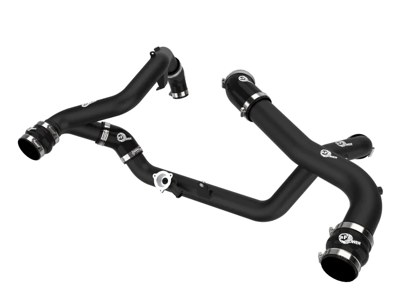 aFe 46-20654-B, 20-23 Ford Explorer ST V6 3.0L (tt) BladeRunner Aluminum Hot and Cold Charge Pipe Kit - Black