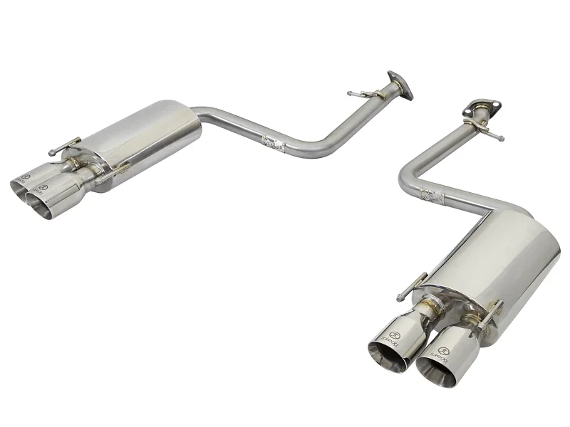 aFe 49-36037-P, Takeda 16-17 Lexus RC 200T 2.0L (t) 2in. SS Axle-Back Exhaust System w/Polished Tips