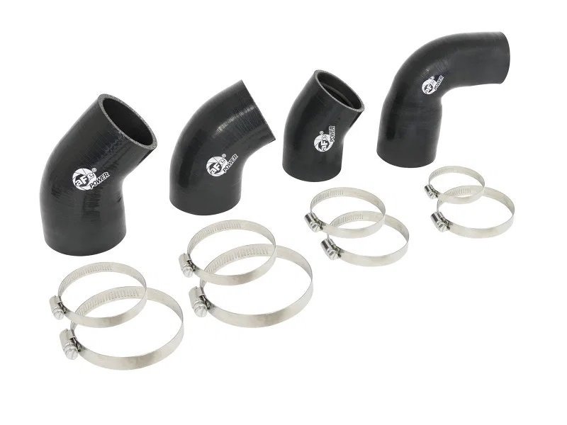 aFe 46-20250AS, BladeRunner Intercooler Couplings & Clamps Kit and AFE Tube 15-16 Ford Mustang EcoBoost L4-2.3L