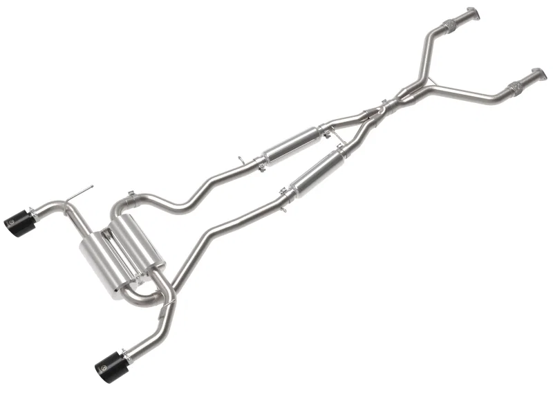 aFe 49-36136-B, 14-15 Infiniti Q50 V6 3.7L Takeda 2.5in 305 SS Cat Back Exhaust System w/ Black Tips